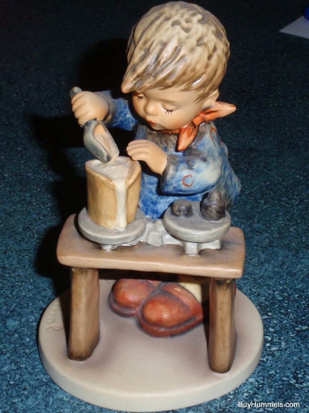 "A Fair Measure" Goebel Hummel Figurine #345 TMK6 - Boy Cooking - CHRISTMAS GIFT